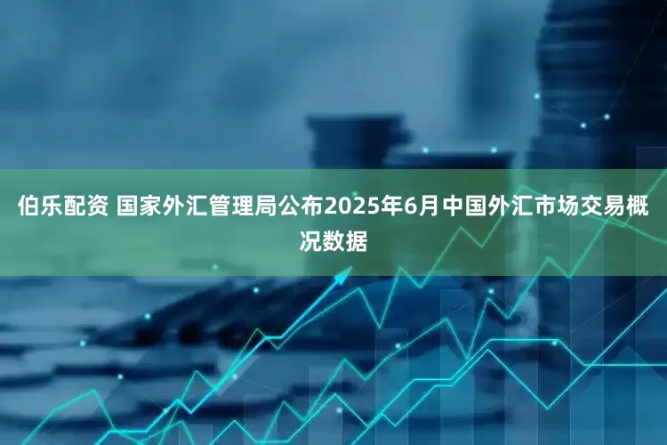 伯乐配资 国家外汇管理局公布2025年6月中国外汇市场交易概况数据