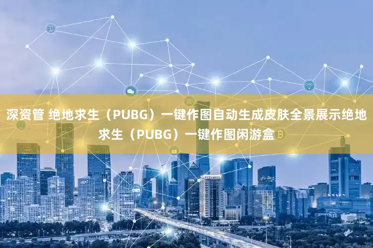 深资管 绝地求生（PUBG）一键作图自动生成皮肤全景展示绝地求生（PUBG）一键作图闲游盒